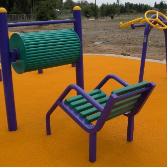 Outdoor Fitness Equipment Park Community Trail Clovis California CA